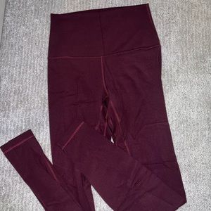 Lulu Lemon burgundy align leggings